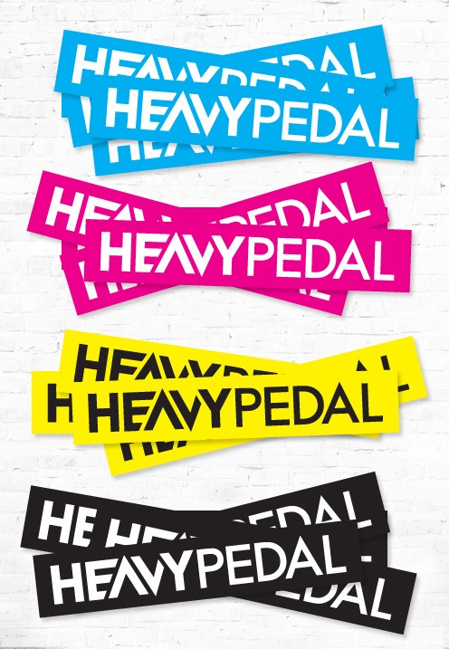 THE HEAVY PEDAL CMYK STICKERS